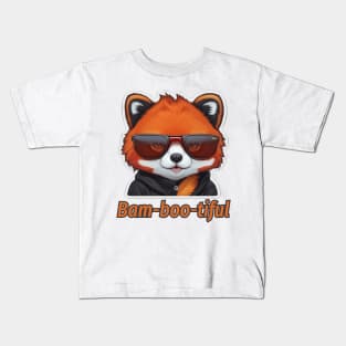 Bam-boo-tiful - Red Panda Kids T-Shirt